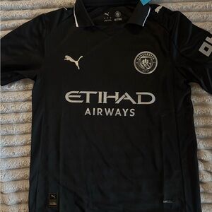 Puma Black Manchester City Football Shirt